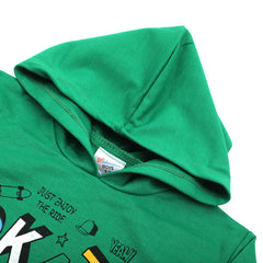 Boys Full Sleeves Hoodie - Green