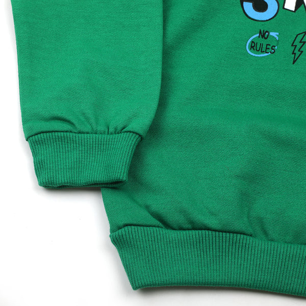 Boys Full Sleeves Hoodie T-Shirt - Green