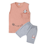Valuable Girls Sando Suit - Peach, Girls Suits, Chase Value, Chase Value