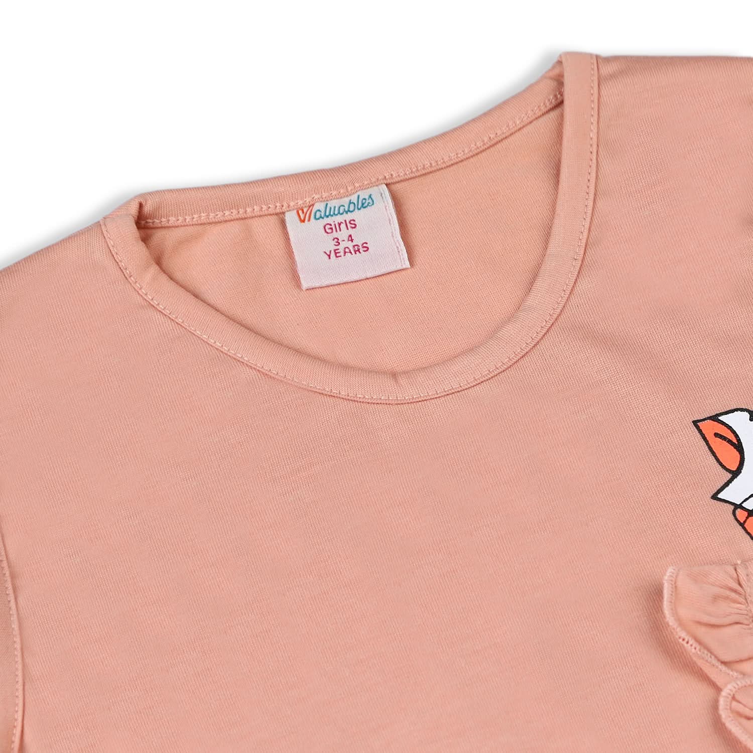Valuable Girls Sando Suit - Peach, Girls Suits, Chase Value, Chase Value
