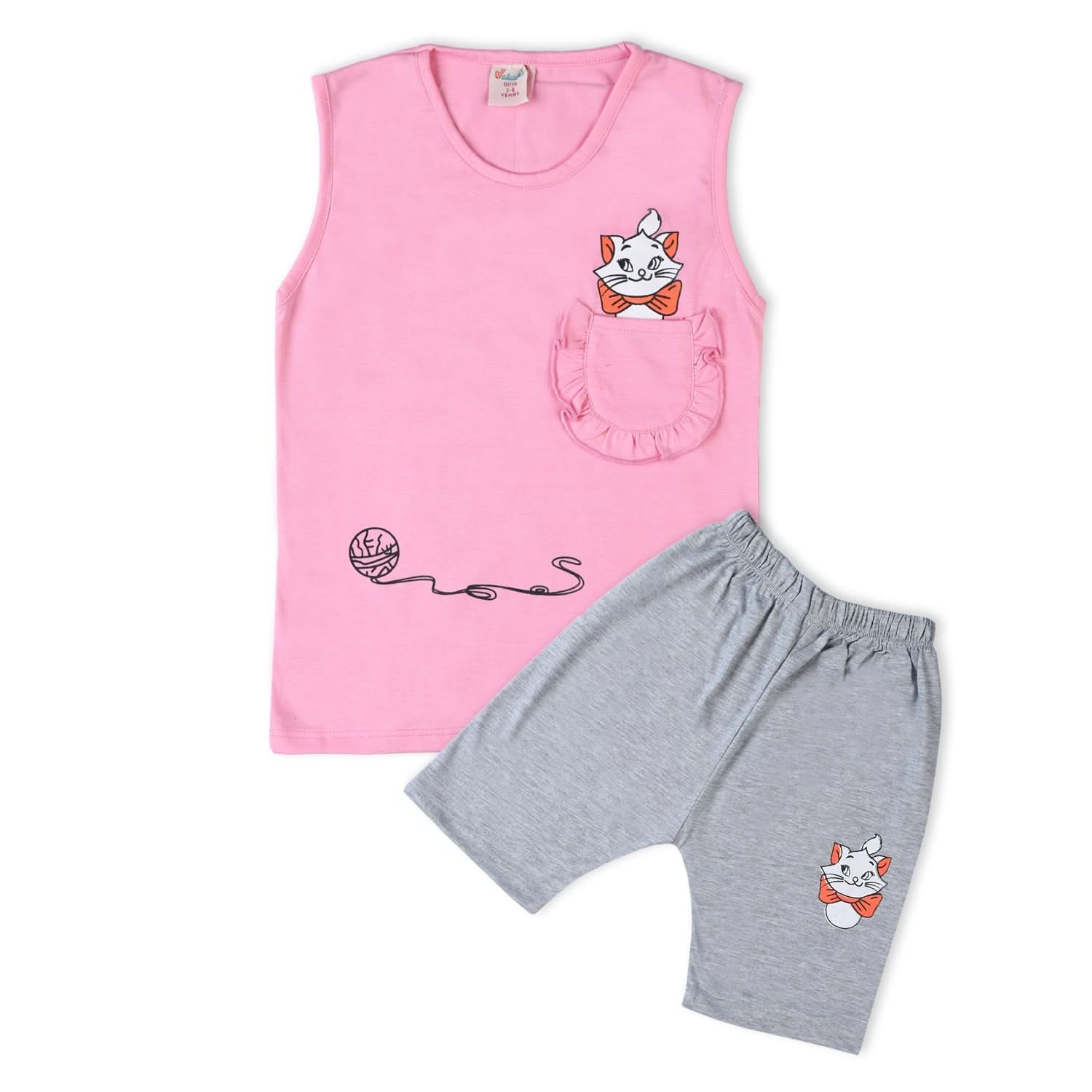 Valuable Girls Sando Suit - Pink, Girls Suits, Chase Value, Chase Value