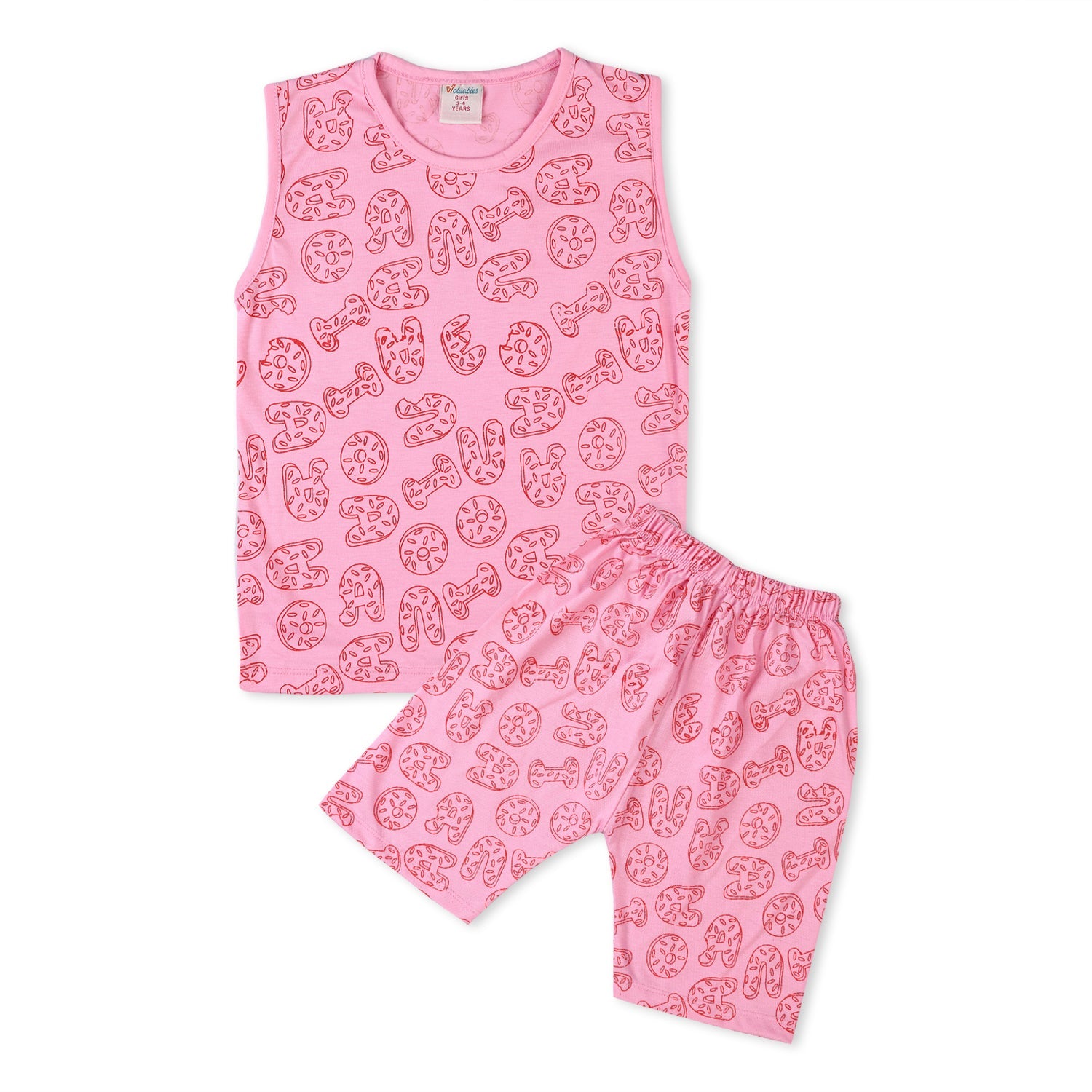 Valuable Girls Sando Suit - Pink, Girls Suits, Chase Value, Chase Value