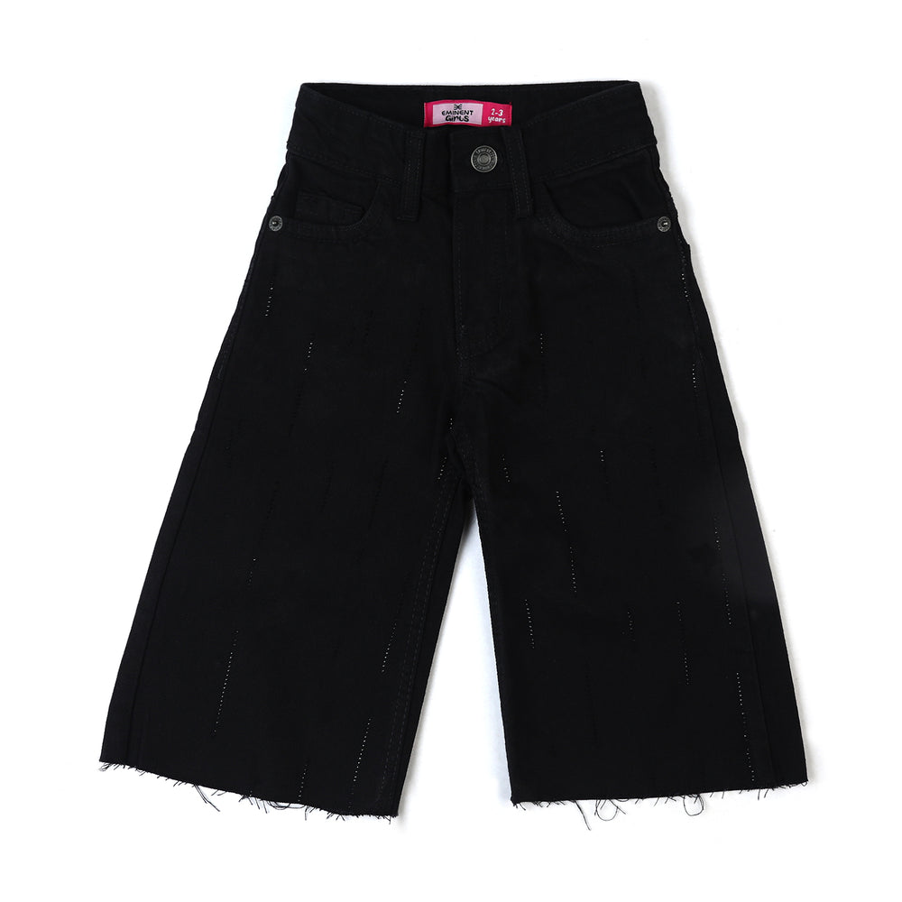 Eminent Girls Wider Leg Denim Pant - Jet Black, Girls Pants & Capri, Eminent, Chase Value