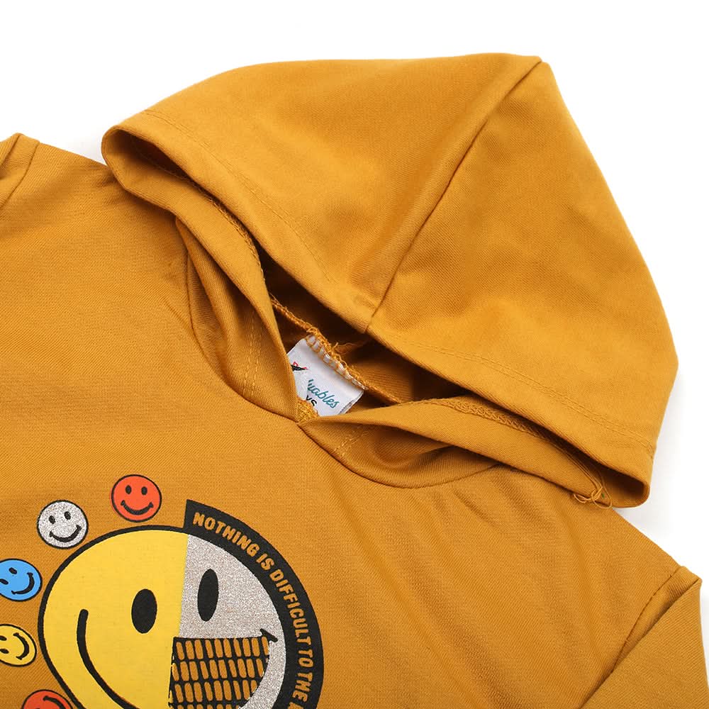 Boys Full Sleeves Hoodie - Mustard, Boys Hoodies & Sweat Shirts, Chase Value, Chase Value