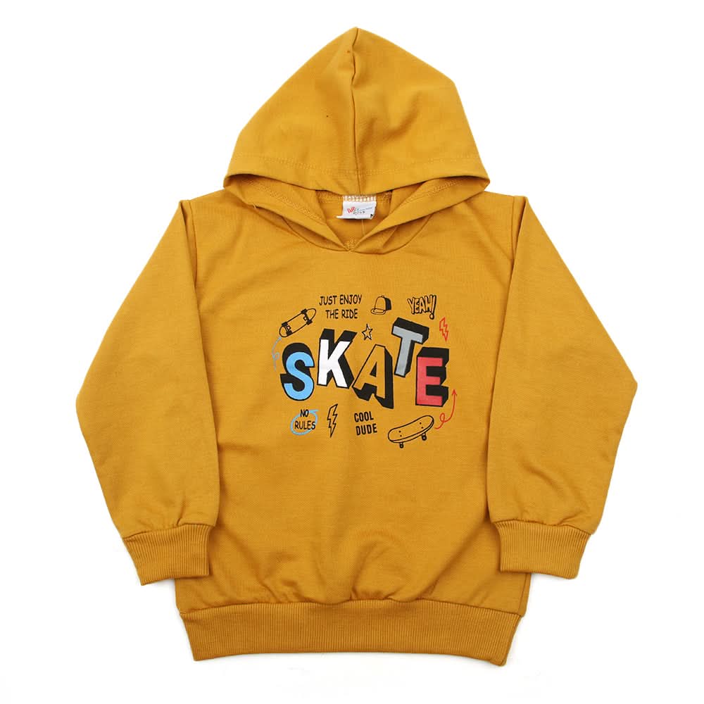 Boys Full Sleeves Hoodie - Mustard, Boys Hoodies & Sweat Shirts, Chase Value, Chase Value