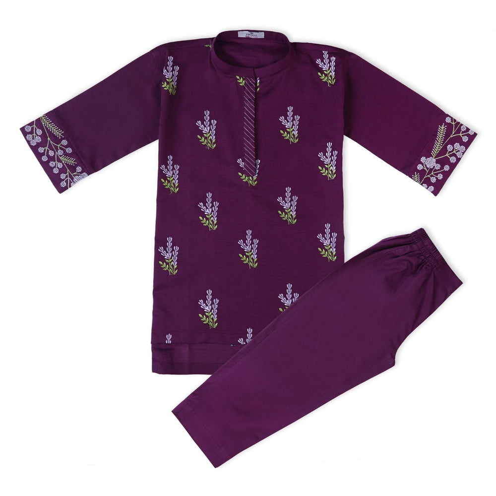 Eminent Girls Embroidered 02 Pcs Shalwar Suit - Purple, Girls Shalwar Kameez, Eminent, Chase Value
