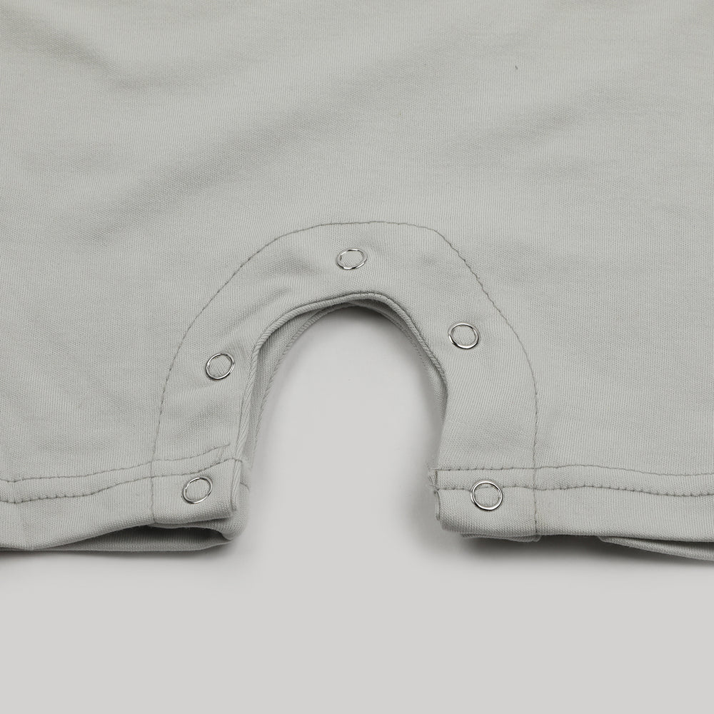 Newborn Boys Half Sleeves Romper - Grey, Newborn Boys Rompers, Chase Value, Chase Value