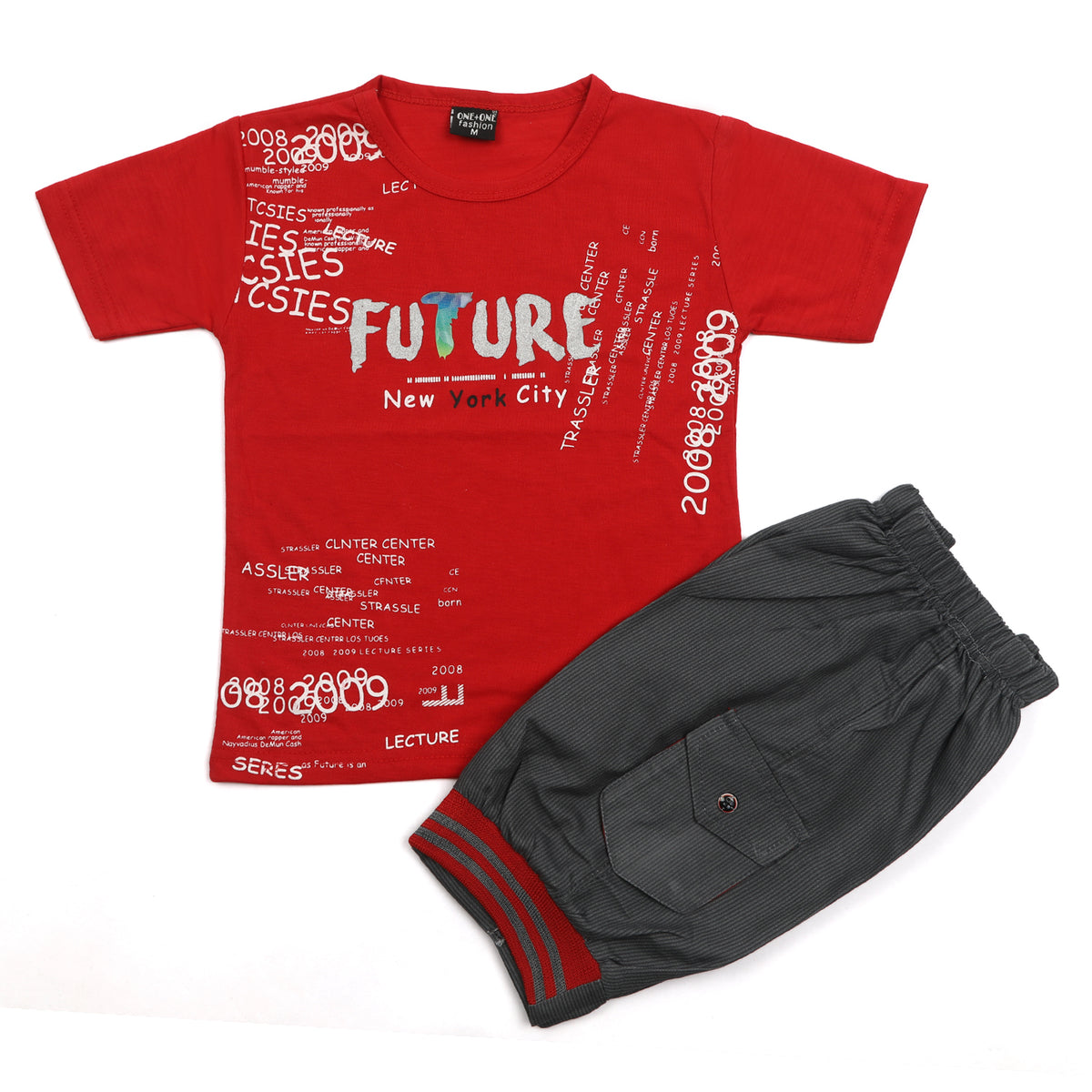 Boys Half Sleeves Short Suit - Red, Boys Sets & Suits, Chase Value, Chase Value
