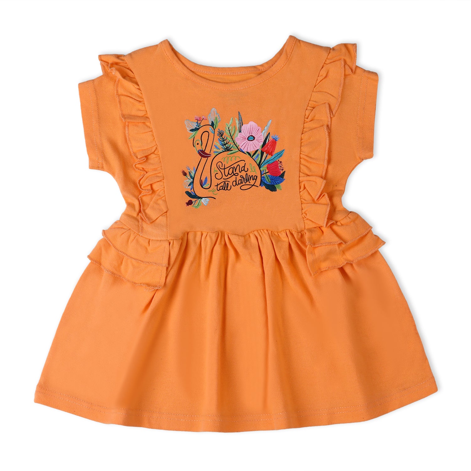 Eminent Girls Frock - Light Orange, Girls Frocks, Eminent, Chase Value