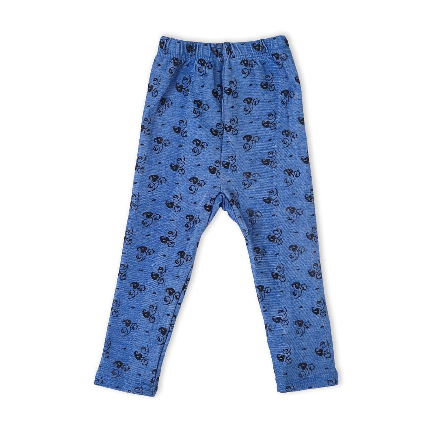 Girls Denim Tight - Royal Blue, Girls Tights Leggings & Pajama, Chase Value, Chase Value