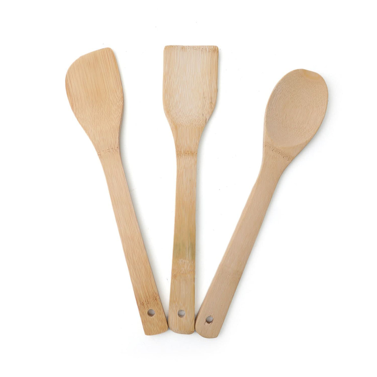 Wooden Kitchen Spoon Set Pack Of 3 - Fawn, Spoons & Forks, Chase Value, Chase Value