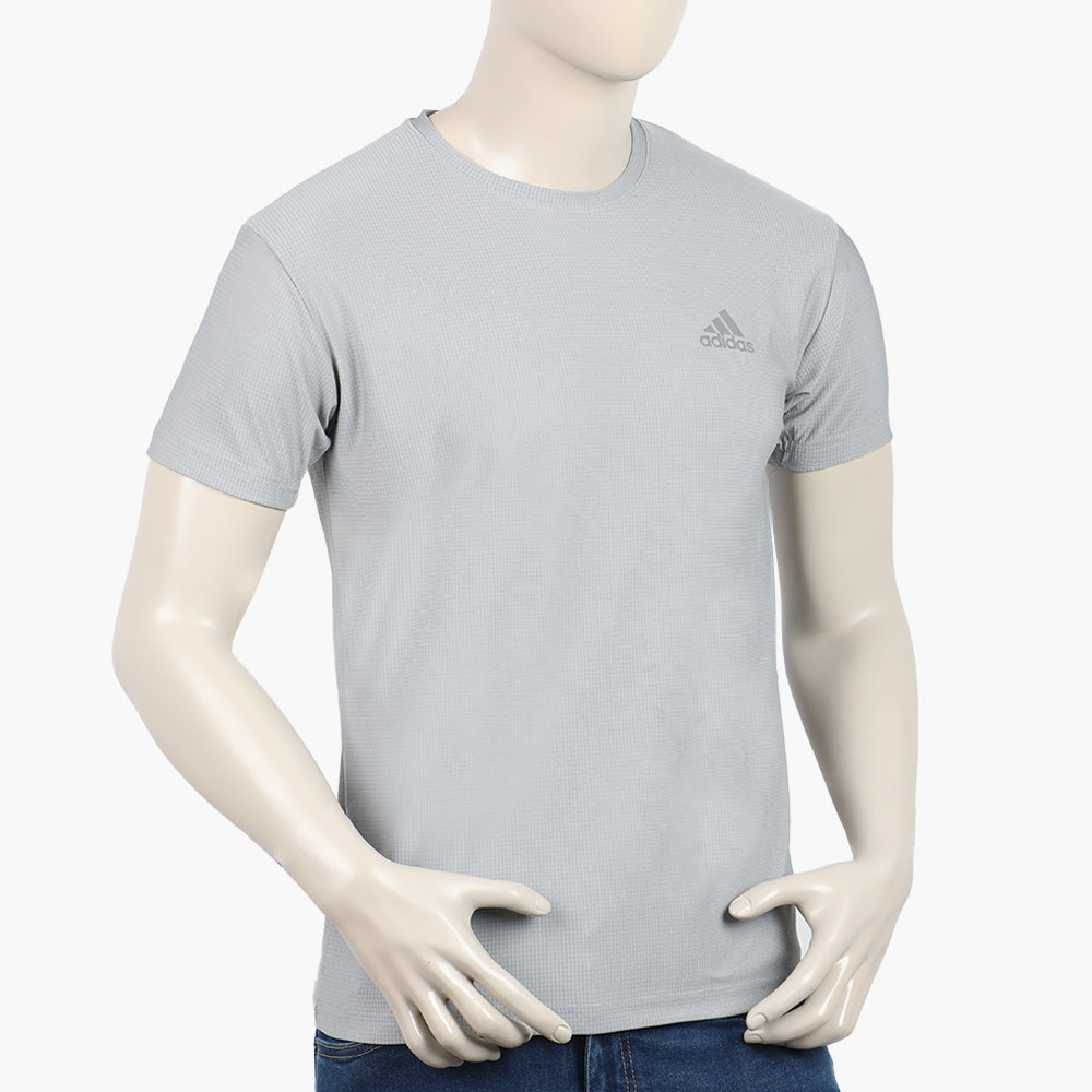 Men's Round Neck Half Sleeves T-Shirt - Grey, Men's T-Shirts & Polos, Chase Value, Chase Value