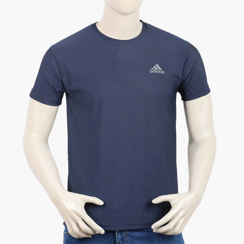 Men's Round Neck Half Sleeves T-Shirt - Navy Blue, Men's T-Shirts & Polos, Chase Value, Chase Value