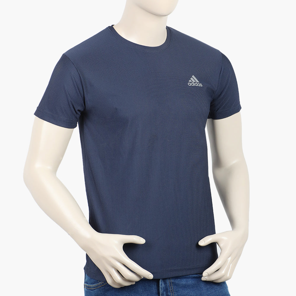Men's Round Neck Half Sleeves T-Shirt - Navy Blue, Men's T-Shirts & Polos, Chase Value, Chase Value