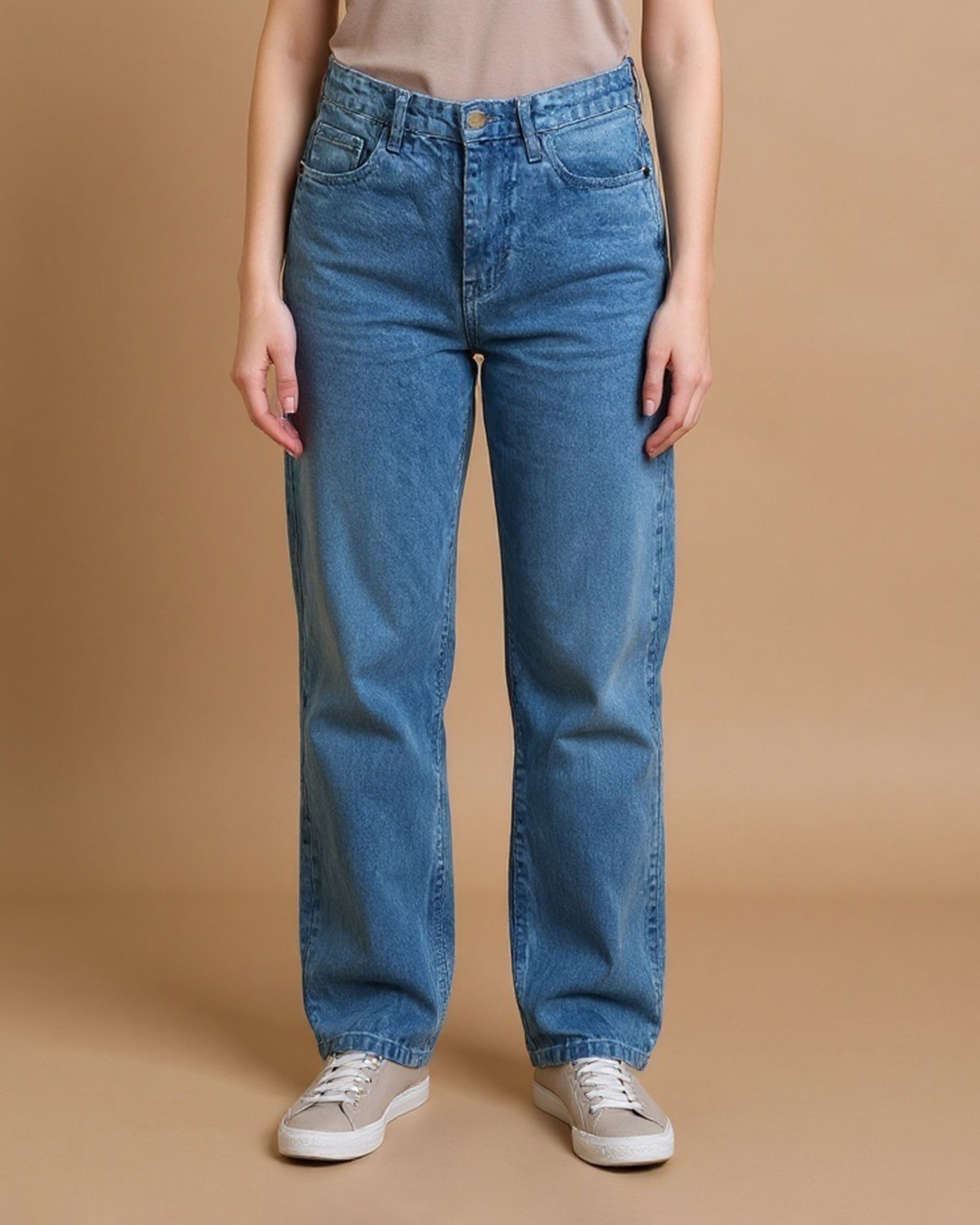 Women’s Straight Fit Denim Pants, Women Pants & Tights, Chase Value, Chase Value