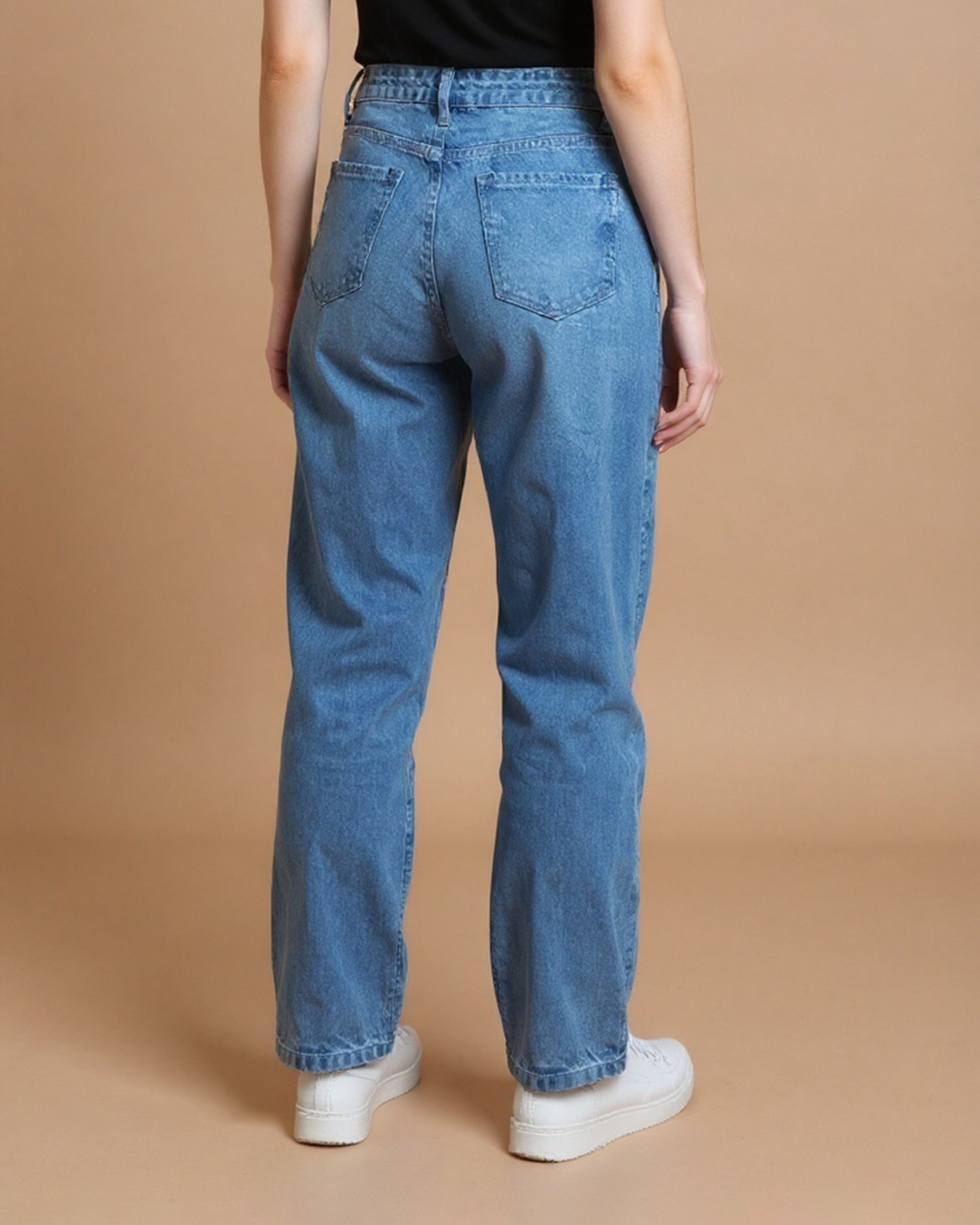 Women’s Straight Fit Denim Pants, Women Pants & Tights, Chase Value, Chase Value
