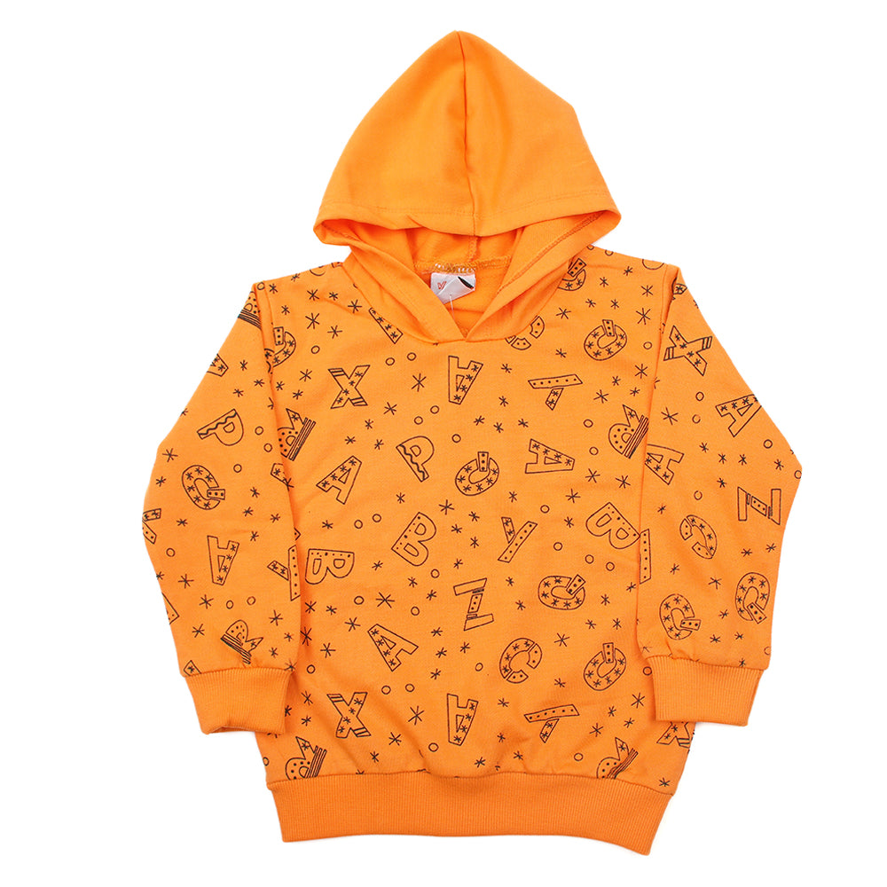 Boys Full Sleeves Hoodie - Orange, Boys Hoodies & Sweat Shirts, Chase Value, Chase Value