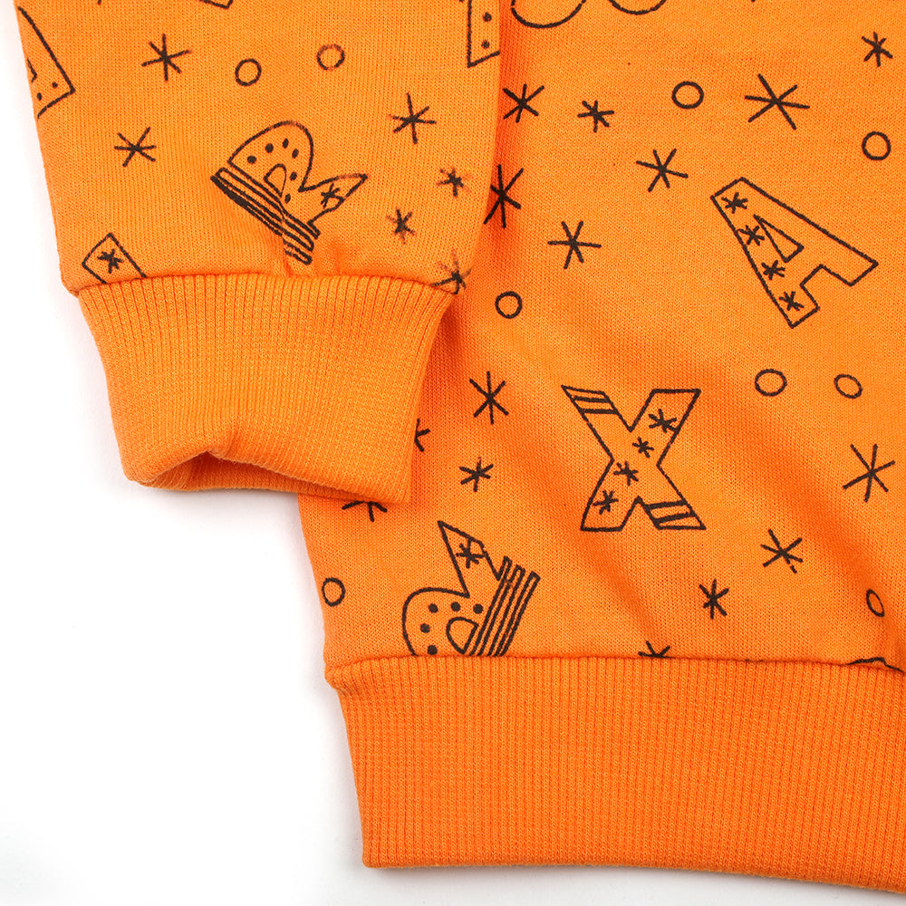 Boys Full Sleeves Hoodie - Orange, Boys Hoodies & Sweat Shirts, Chase Value, Chase Value