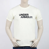 Men's Half Sleeves Printed T-Shirt - Cream, Men's T-Shirts & Polos, Chase Value, Chase Value