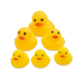 Pvc Chuchu Duck 7Pcs - Yellow, Animal Toys, Chase Value, Chase Value