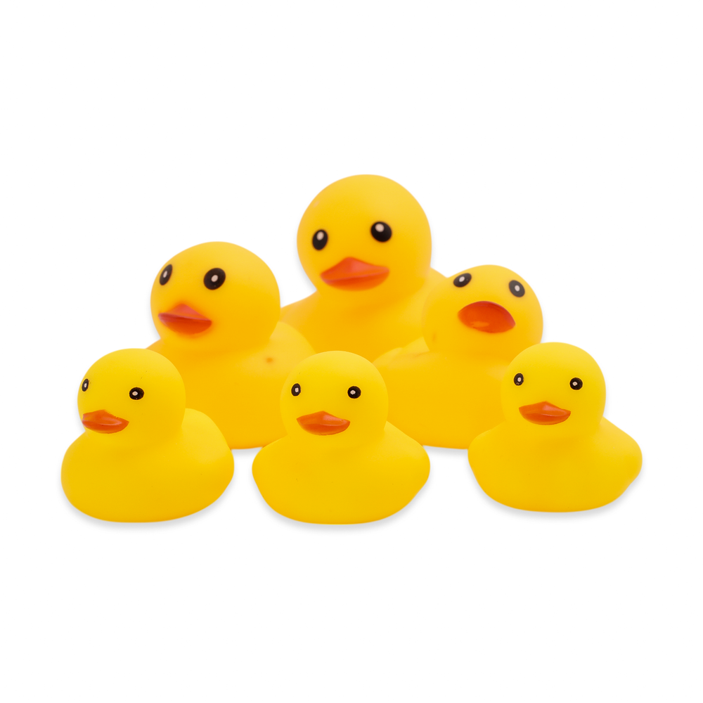 Pvc Chuchu Duck 7Pcs - Yellow, Animal Toys, Chase Value, Chase Value