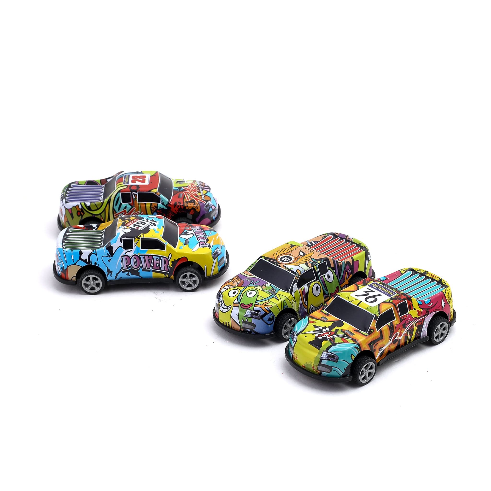 Pickup Car Set 4Pcs, Die-cast Model Car, Chase Value, Chase Value