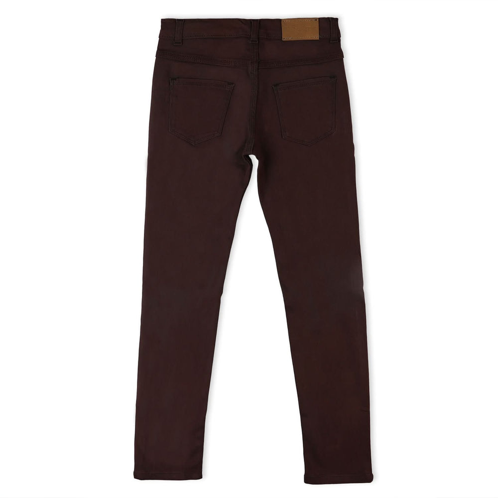 Girls Denim Pant - Dark Brown, Girls Pants & Capri, Chase Value, Chase Value