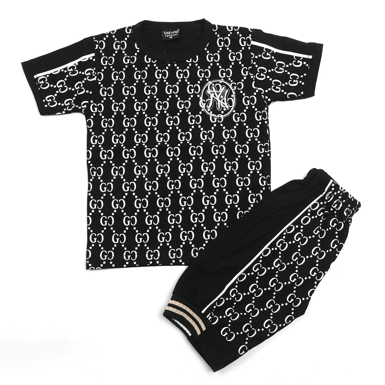 Boys Half Sleeves Short Suit - Black, Boys Sets & Suits, Chase Value, Chase Value