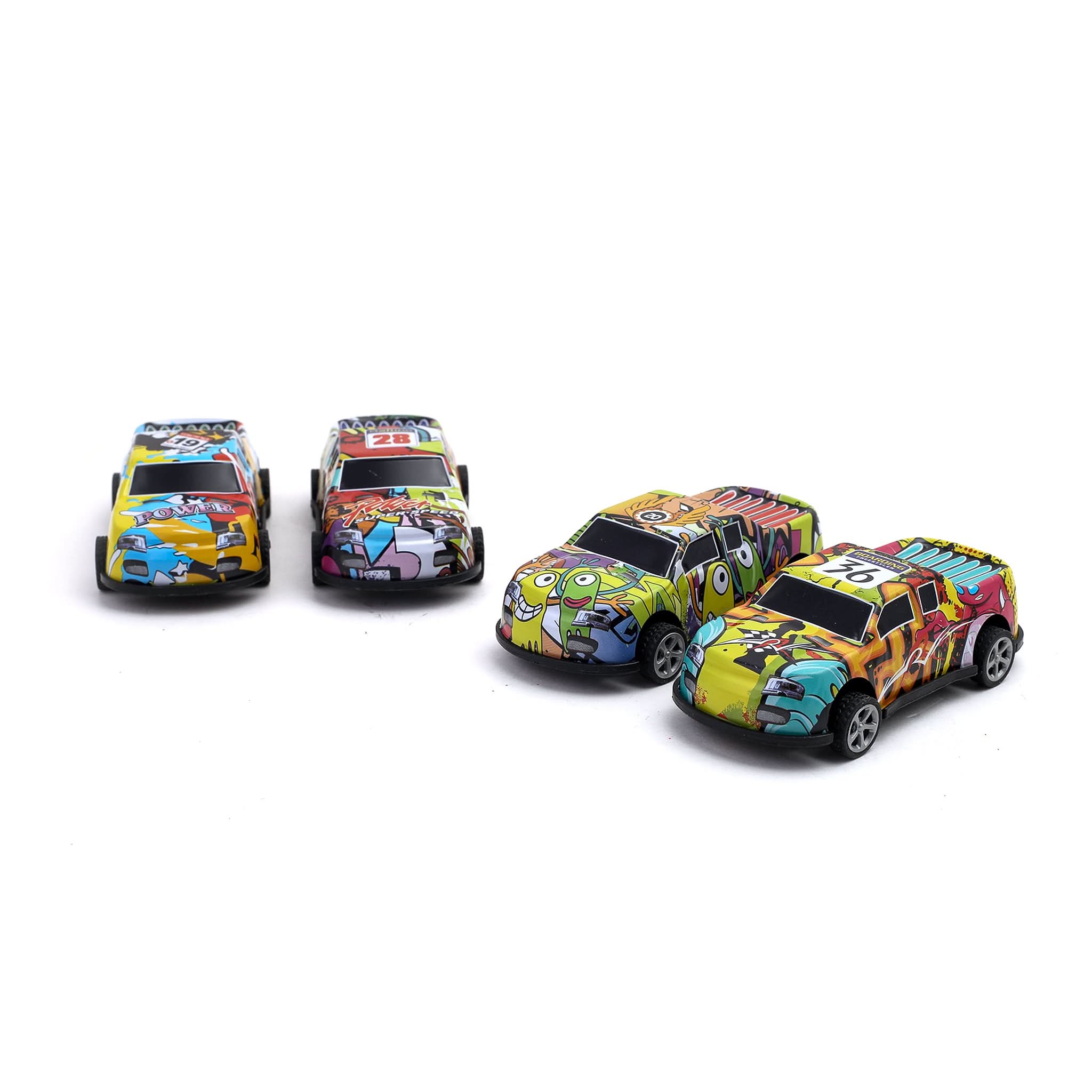 Pickup Car Set 4Pcs, Die-cast Model Car, Chase Value, Chase Value