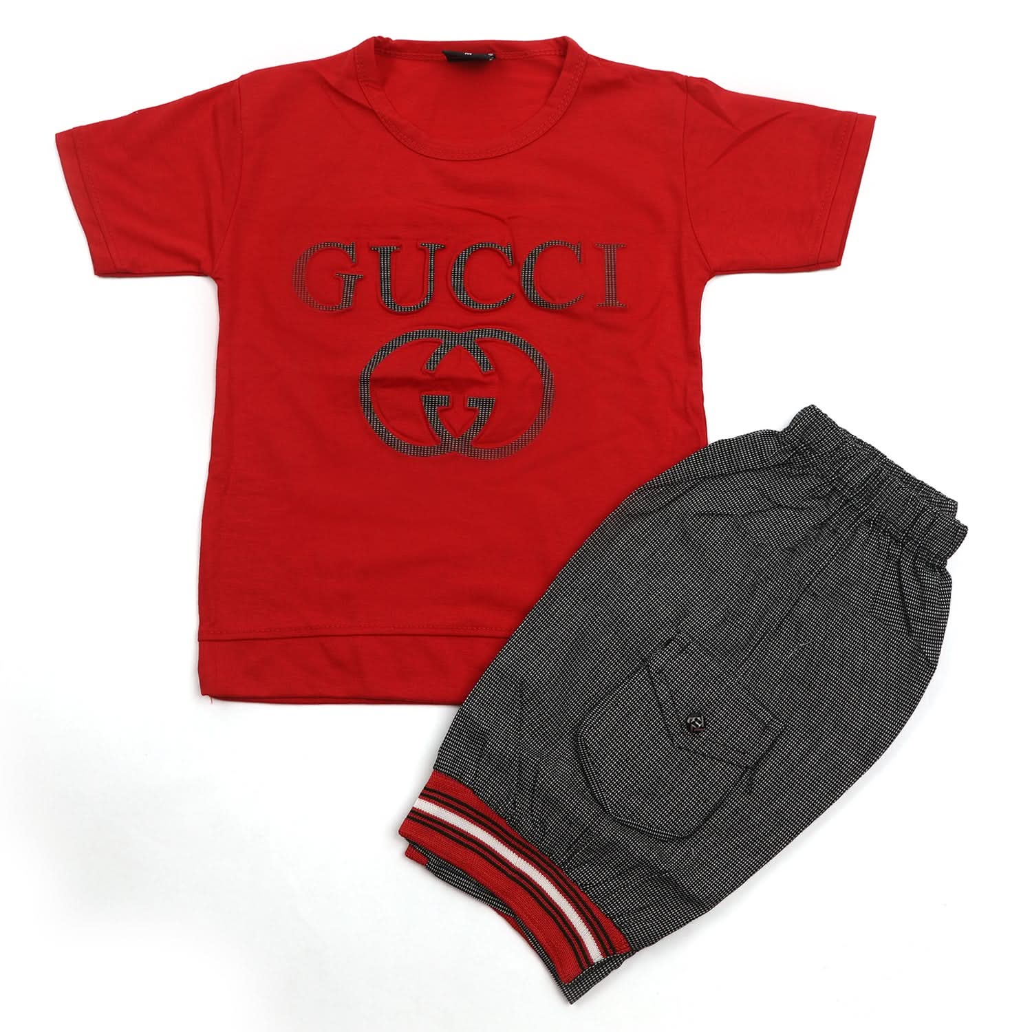 Boys Half Sleeves Short Suit - Red, Boys Sets & Suits, Chase Value, Chase Value