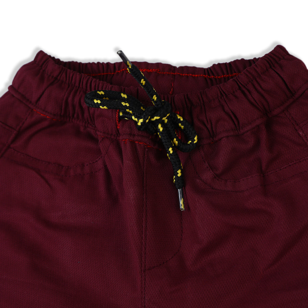 Boys Cotton Short - Maroon, Boys Shorts, Chase Value, Chase Value
