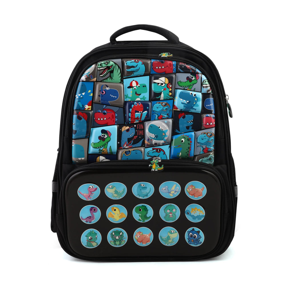 Kids School Backpack 16" - Black, School Bags, Chase Value, Chase Value