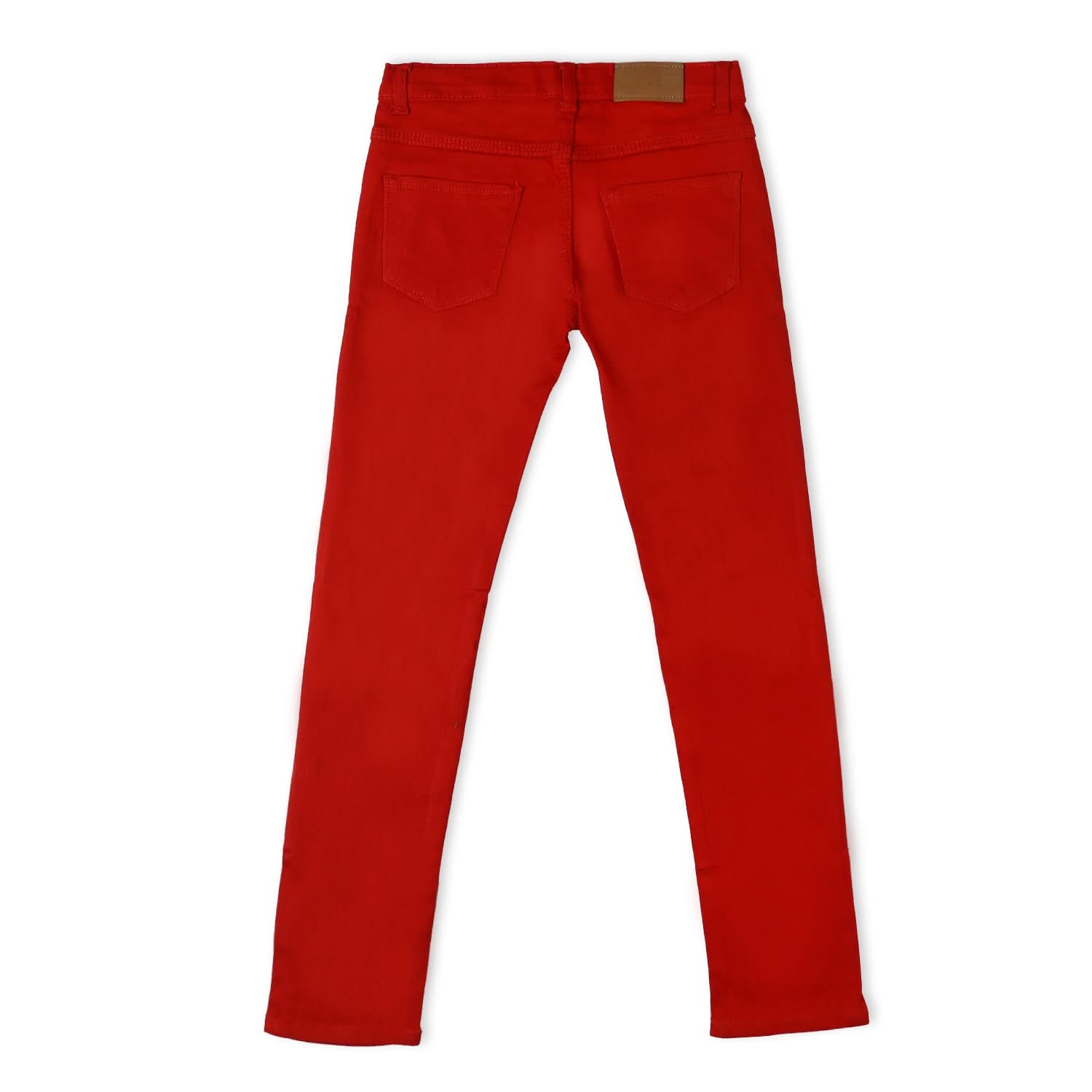 Girls Denim Pant - Red, Girls Pants & Capri, Chase Value, Chase Value