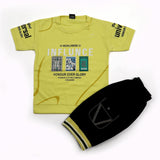 Boys Half Sleeves Short Suit - Yellow, Boys Sets & Suits, Chase Value, Chase Value