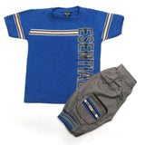 Boys Half Sleeves Short Suit - Blue, Boys Sets & Suits, Chase Value, Chase Value