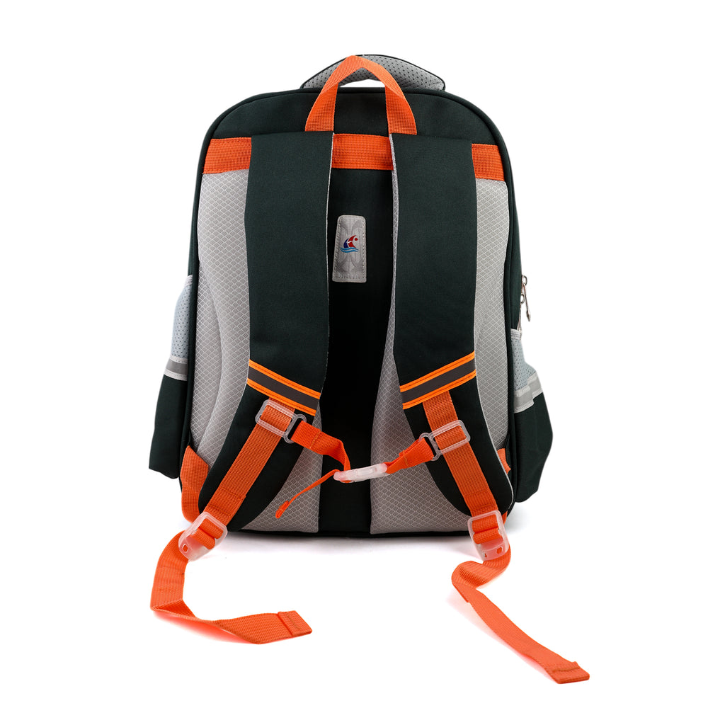 Kids School Backpack 16" - Green, School Bags, Chase Value, Chase Value