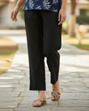 Women's Woven Trouser - Black, Women Pants & Tights, Chase Value, Chase Value