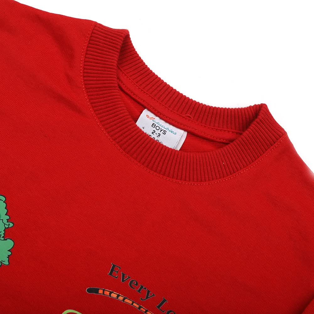 Boys Full Sleeves SweatShirt - Red, Boys Hoodies & Sweat Shirts, Chase Value, Chase Value