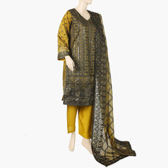 Women's Khadi Shalwar Suit - Mustard