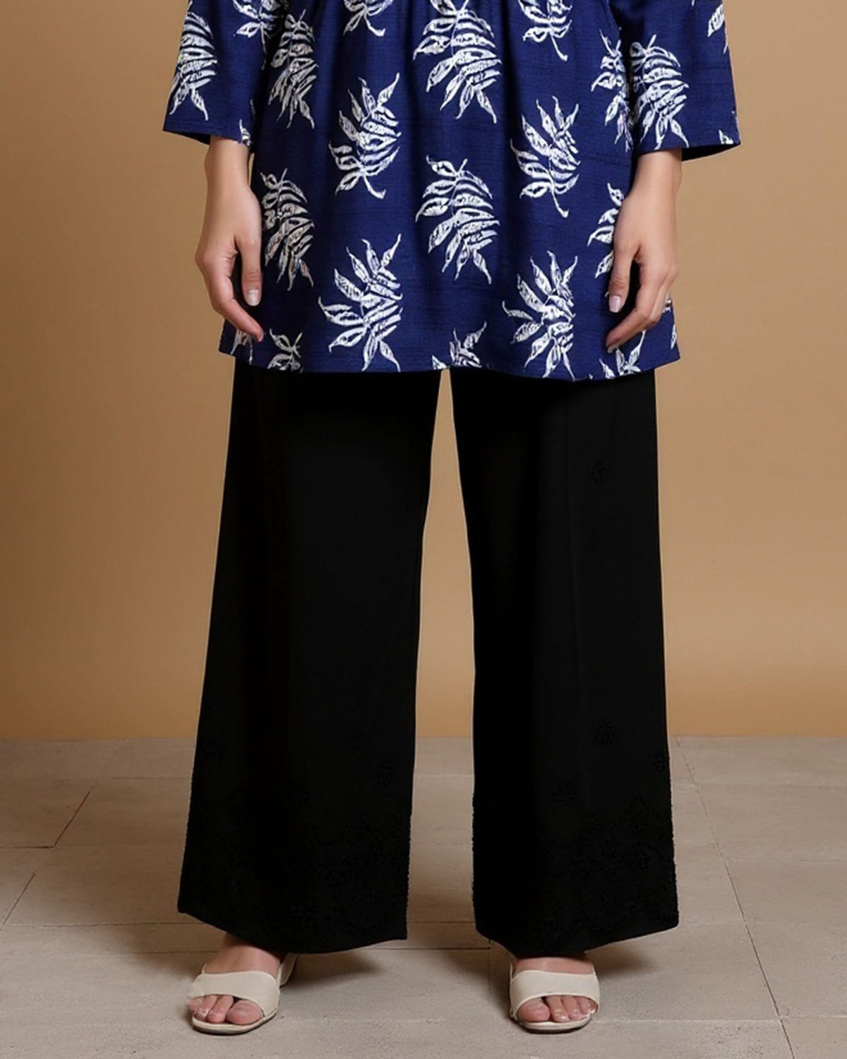 Women's Bell Bottom Embroidered Trouser, Women's Pajamas, Chase Value, Chase Value