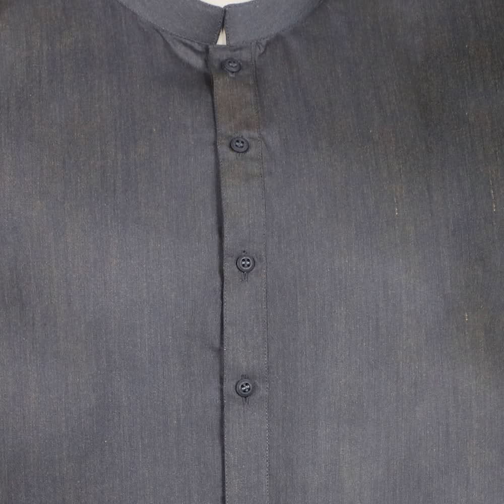 Men's Slim Fit Plain Kurta - Charcoal, Men's Kurtas, Chase Value, Chase Value