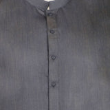 Men's Slim Fit Plain Kurta - Charcoal, Men's Kurtas, Chase Value, Chase Value