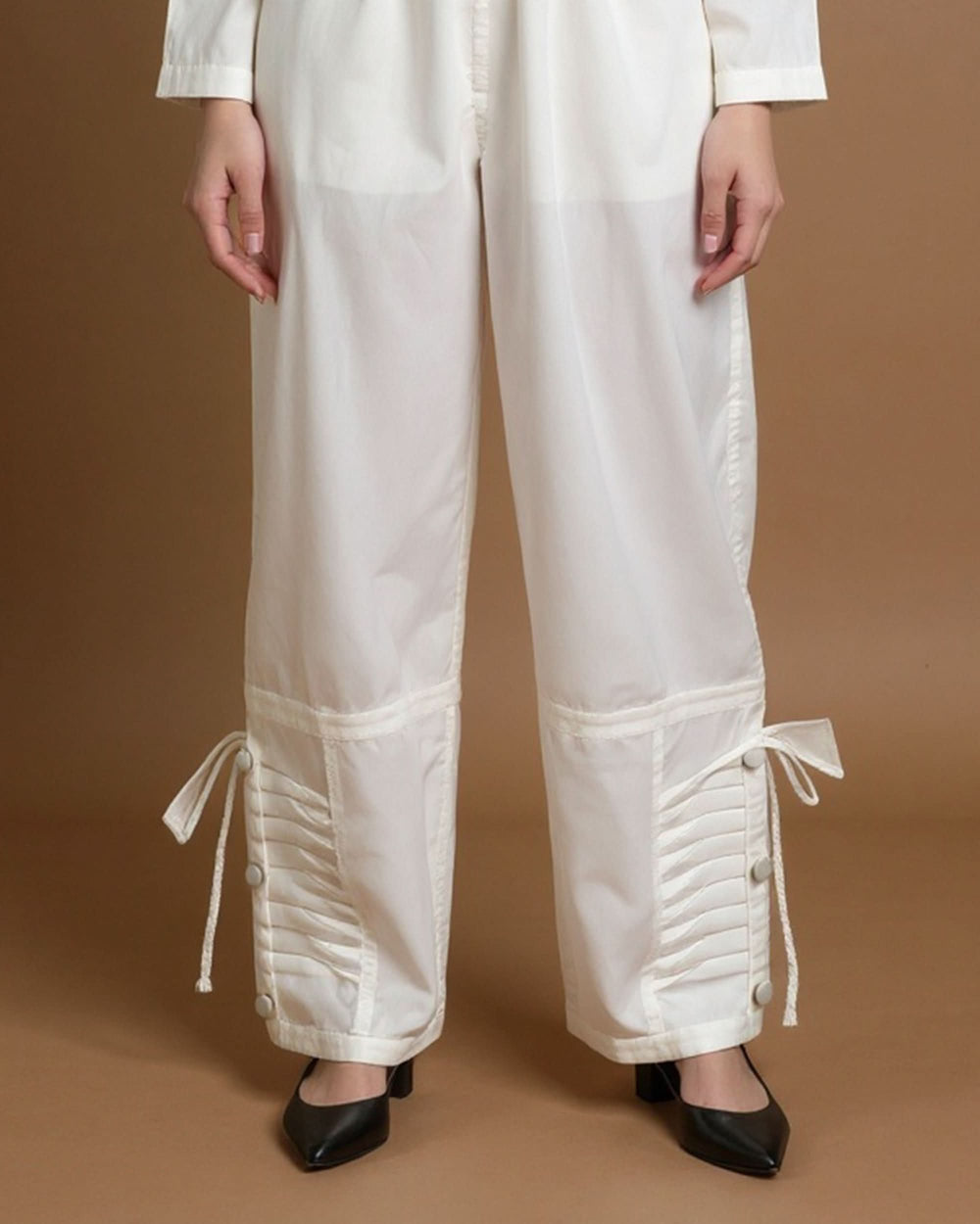 Women's Fancy Trouser - White, Women Pants & Tights, Chase Value, Chase Value