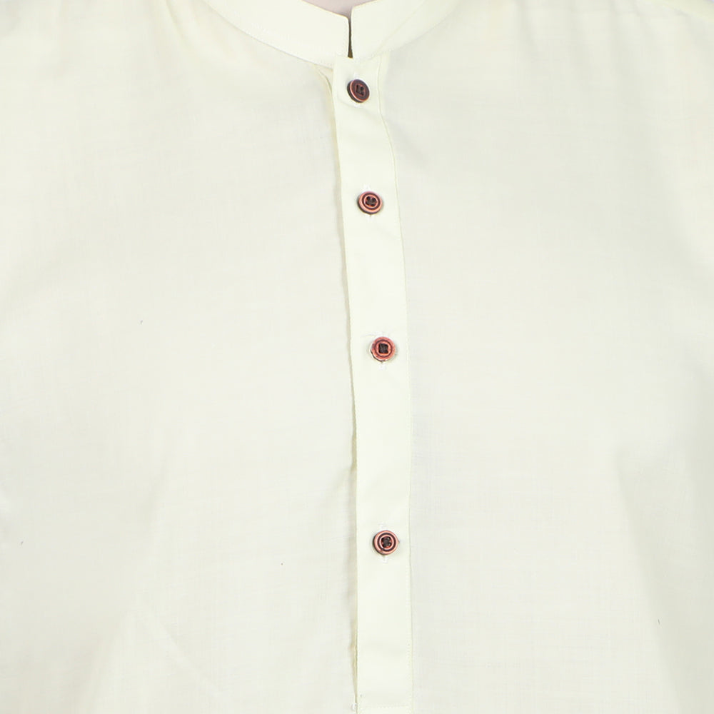 Men's Slim Fit Stitched Plain Kurta - Light Green, Men's Kurtas, Chase Value, Chase Value