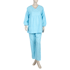 Women's Western Co-Ord Set - Cyan