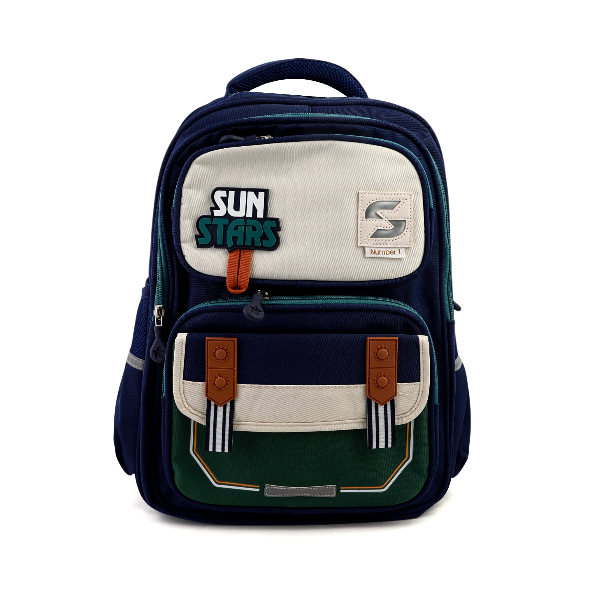 Kids School Backpack 16" - Green, School Bags, Chase Value, Chase Value