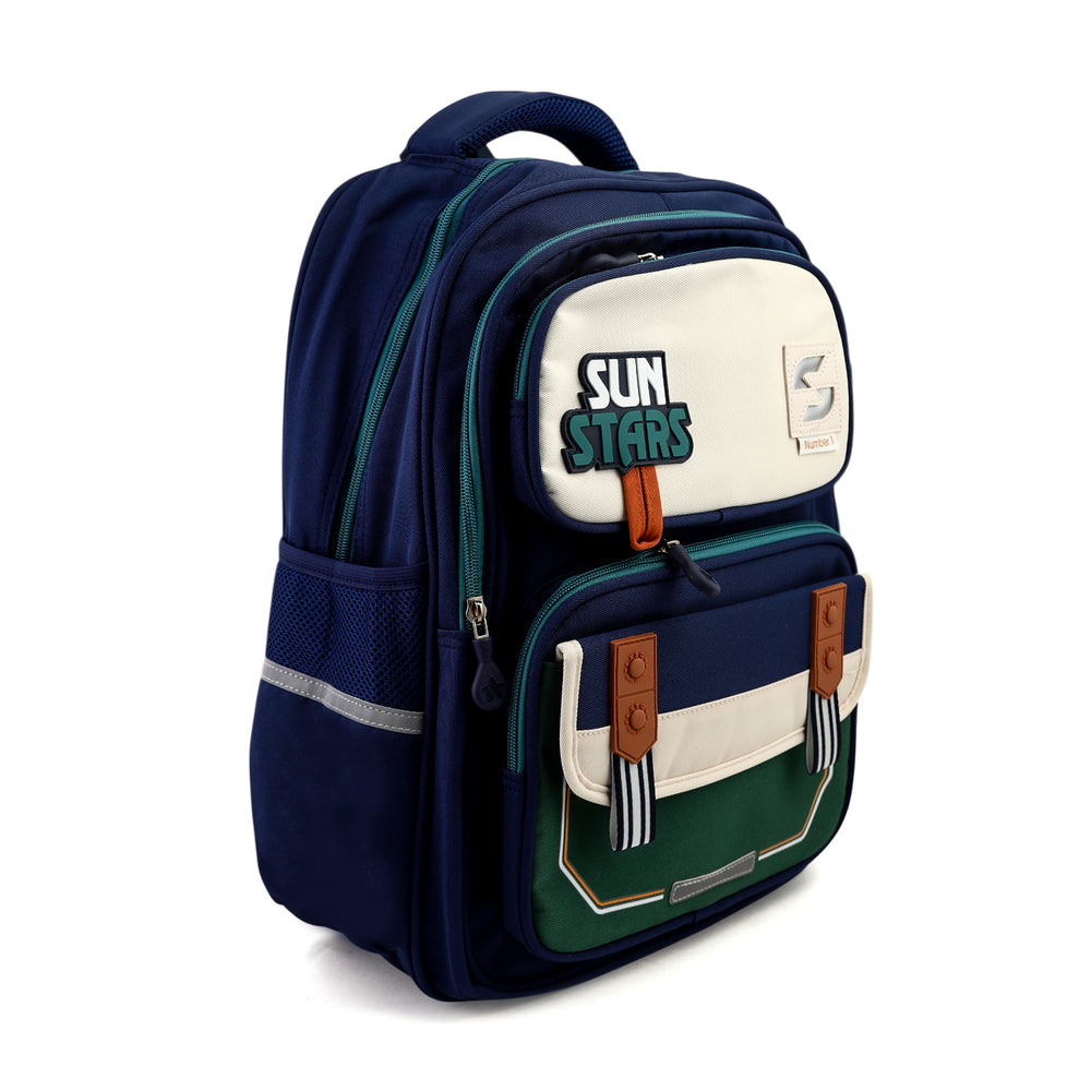 Kids School Backpack 16" - Green, School Bags, Chase Value, Chase Value