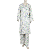 Women's Printed Linen Co-Ord Set - White, Women Co-Ord Set, Chase Value, Chase Value