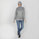 Women's Full Sleeves Sweat Shirt - Grey, Women Sweatshirts & Hoodies, Chase Value, Chase Value