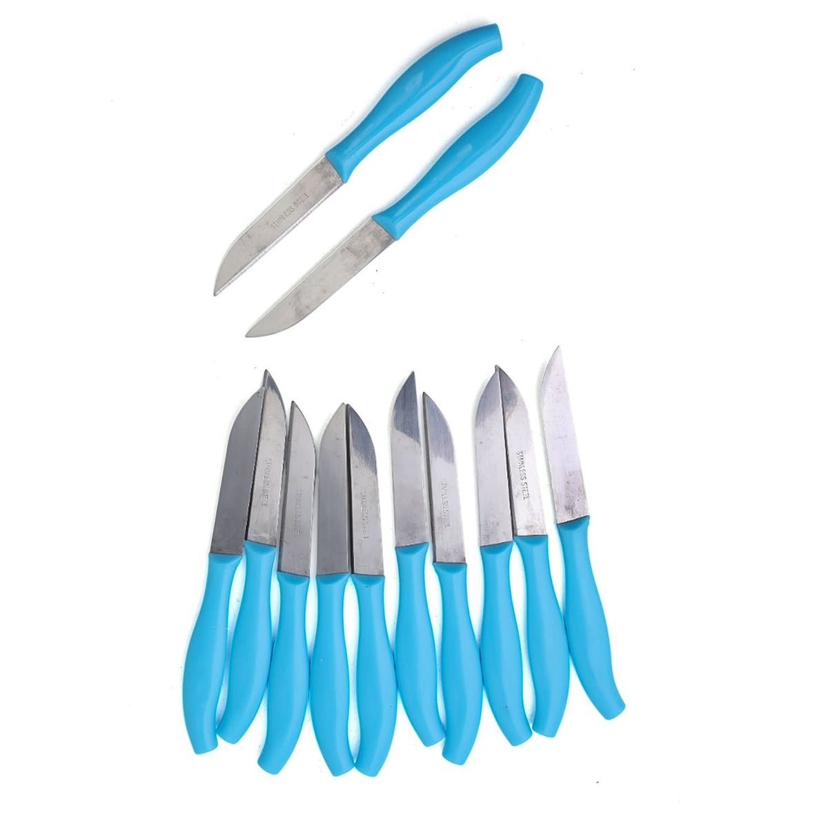 Knife Set 12 Pcs - Blue, Knives & Cutting Board, Chase Value, Chase Value